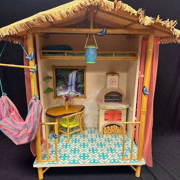 American Girl Lea Clark Rainforest Hut - Picture 1 of 11